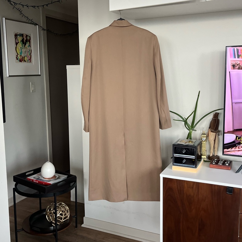 Aritzia Babaton O'hara Wool New Camel/Tan Formal Evening Business Trench Coat S - Picture 11 of 16